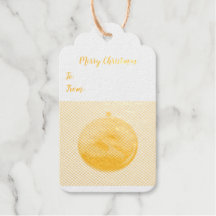 Etiqueta de regalo de papel de aluminio para adorn