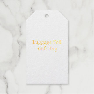 Etiqueta de regalo de papel de aluminio para equip