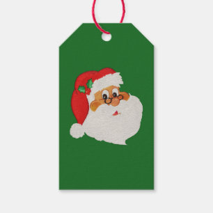 Etiqueta de regalo de papel de color negro de Sant