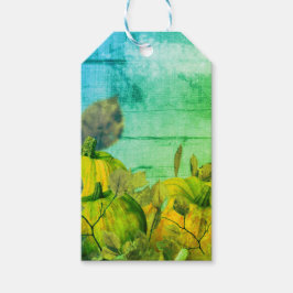 Etiqueta de regalo de parche de calabaza