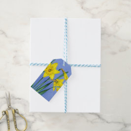 Etiqueta de regalo de Pascua de pintura fina de pr