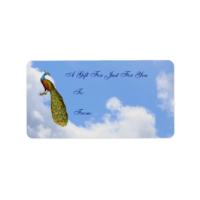 Etiqueta de regalo de Personalizable de arte de pa (Frente)