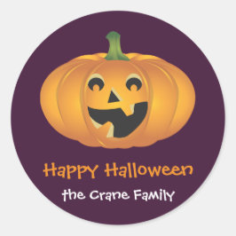 Etiqueta de regalo de personalizado de calabaza al