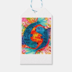 Etiqueta de regalo de pescado