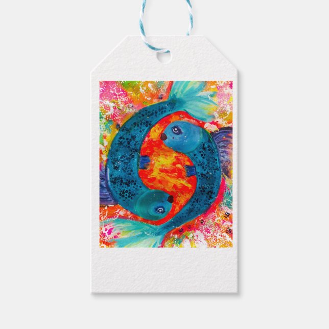 Etiqueta de regalo de pescado (Anverso)
