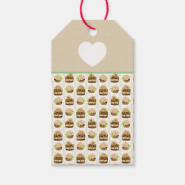 Etiqueta de regalo de postres de cocina