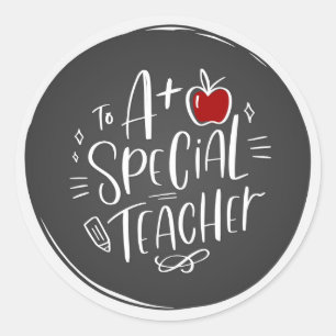 Etiqueta de regalo de profesor a un profesor espec