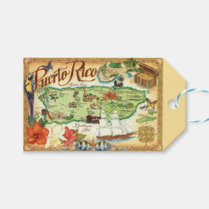 Etiqueta de regalo de Puerto Rico
