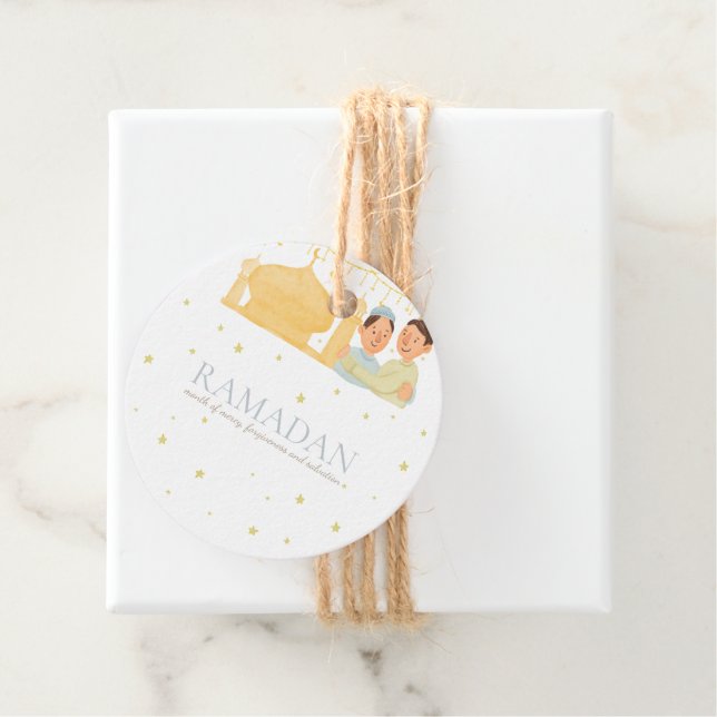 Etiqueta de regalo de Ramadan Kareem (In situ)