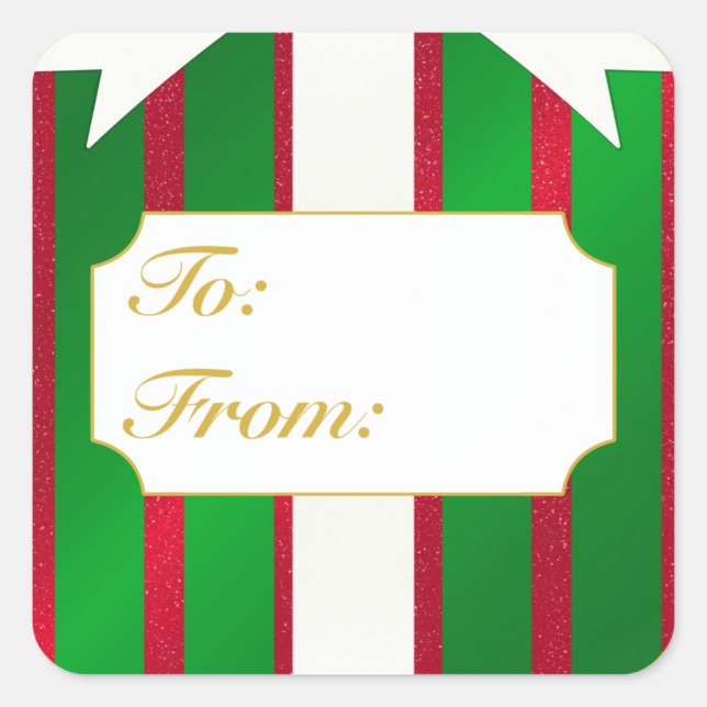 Etiqueta de regalo/de regalo de Navidad (Anverso)