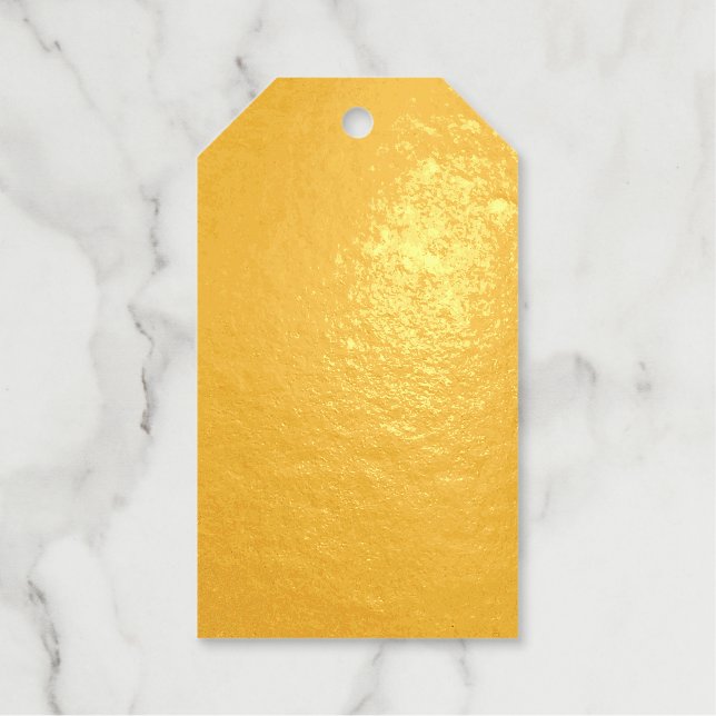 Etiqueta de regalo de Relieve metalizado (Anverso)