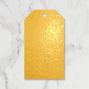Etiqueta de regalo de Relieve metalizado