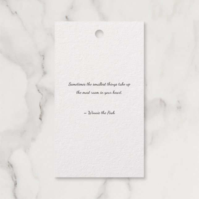 Etiqueta de regalo de Relieve metalizado (Reverso)