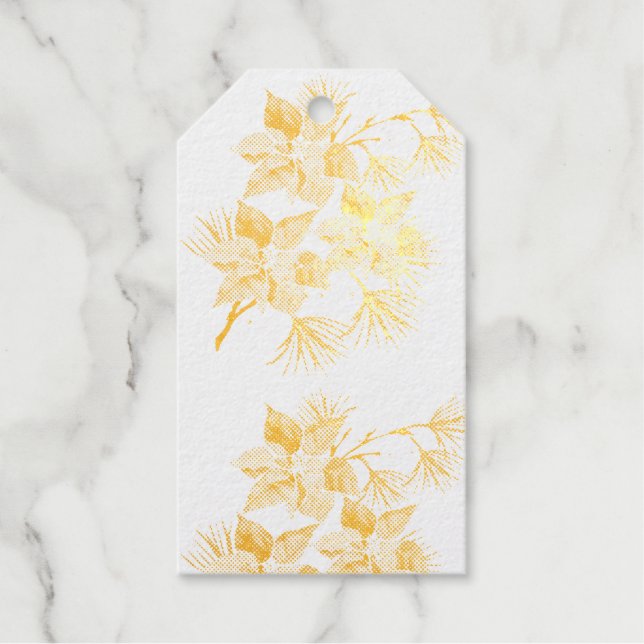 Etiqueta de regalo de Relieve metalizado (Anverso)