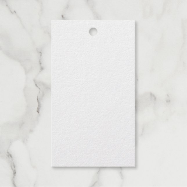 Etiqueta de regalo de Relieve metalizado (Anverso)