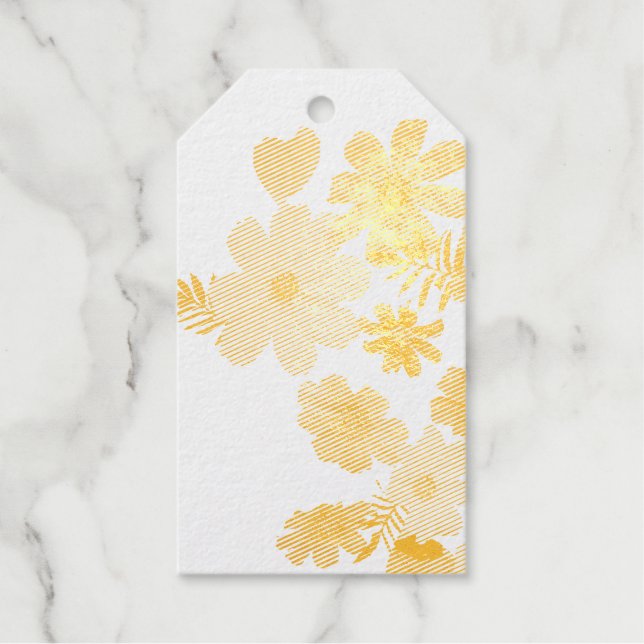 Etiqueta de regalo de Relieve metalizado (Anverso)