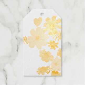 Etiqueta de regalo de Relieve metalizado