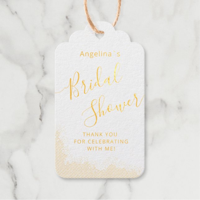 Etiqueta de regalo de Relieve metalizado de equipa (Anverso)