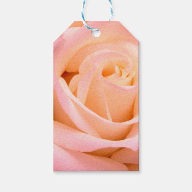 Etiqueta de regalo de rosa (Anverso)