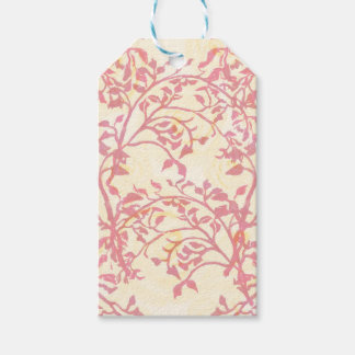 Etiqueta de regalo de rosa con glaseado al tubo re