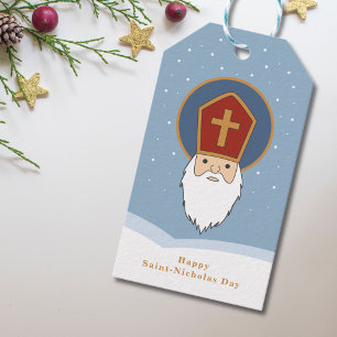 Etiqueta de regalo de San Nicolás