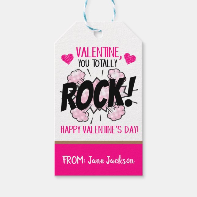 Etiqueta de regalo de San Valentín (Anverso)