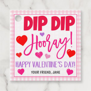 Etiqueta de regalo de San Valentín