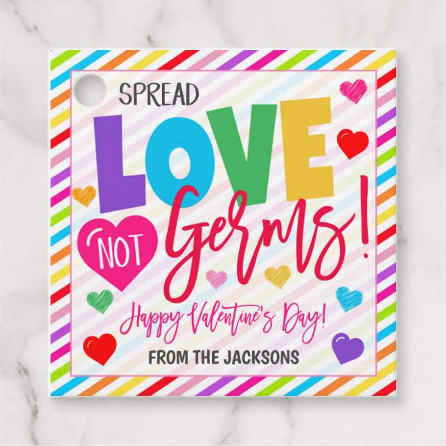 Etiqueta de regalo de San Valentín (Anverso)