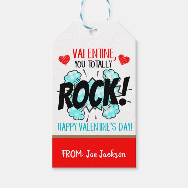 Etiqueta de regalo de San Valentín (Anverso)
