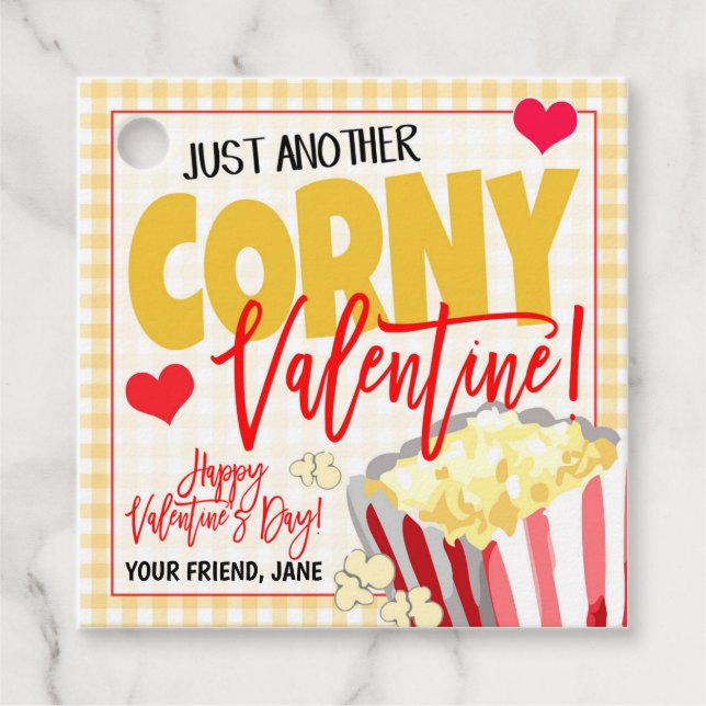 Etiqueta de regalo de San Valentín (Anverso)