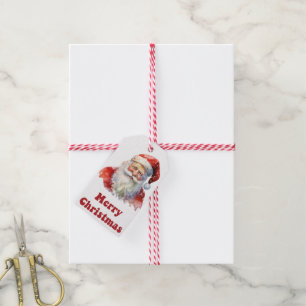 Etiqueta de regalo de Santa Claus para Navidades