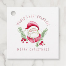 Etiqueta de regalo de Santa personalizada DIY Fies