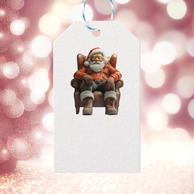 Etiqueta de regalo de Santa White (Subido por el creador)