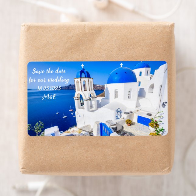 Etiqueta de regalo de Santorini (In situ)