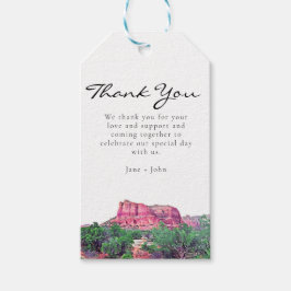 Etiqueta de regalo de Sedona Arizona