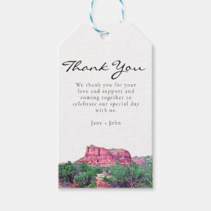 Etiqueta de regalo de Sedona Arizona