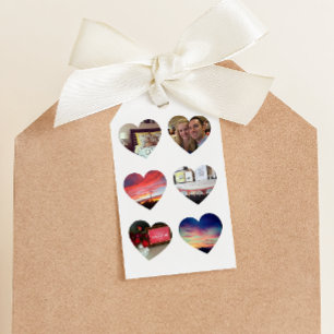 Etiqueta de regalo de seis Personalizados fotográf