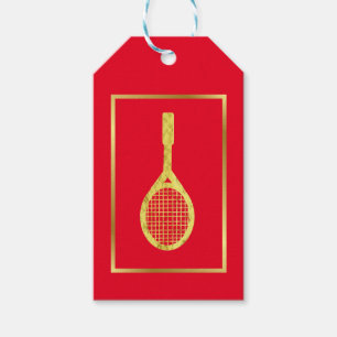 Etiqueta de regalo de silicona de raqueta de tenis