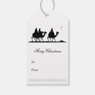 Etiqueta de regalo de silueta masculina