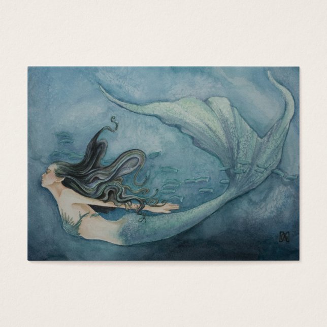 Etiqueta de regalo de Sirena (Frente)