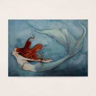 Etiqueta de regalo de sirena roja 2
