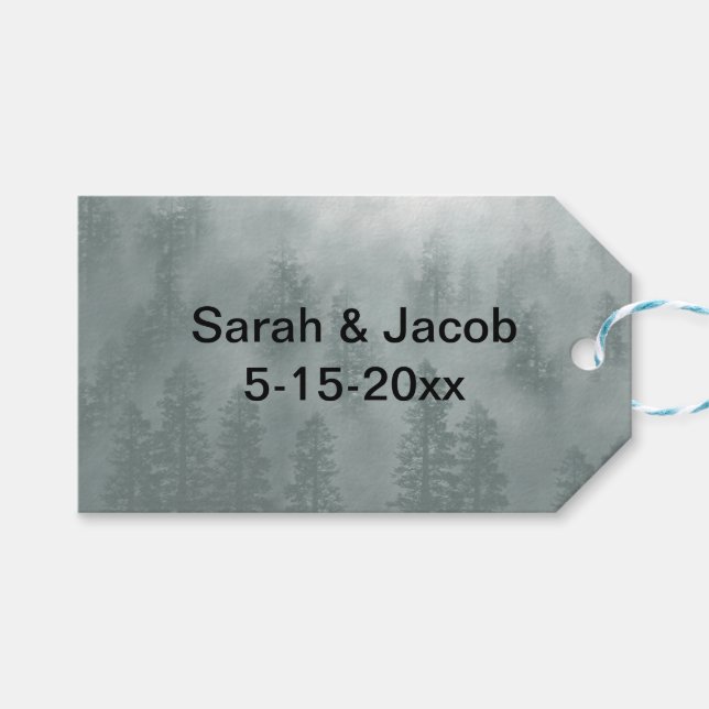 Etiqueta de regalo de Smoky Mountain (Frente (Horizontal))