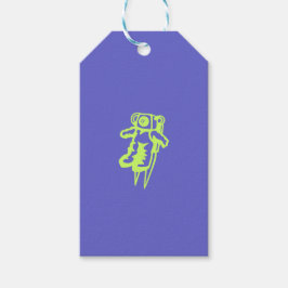 Etiqueta de regalo de Spaceman