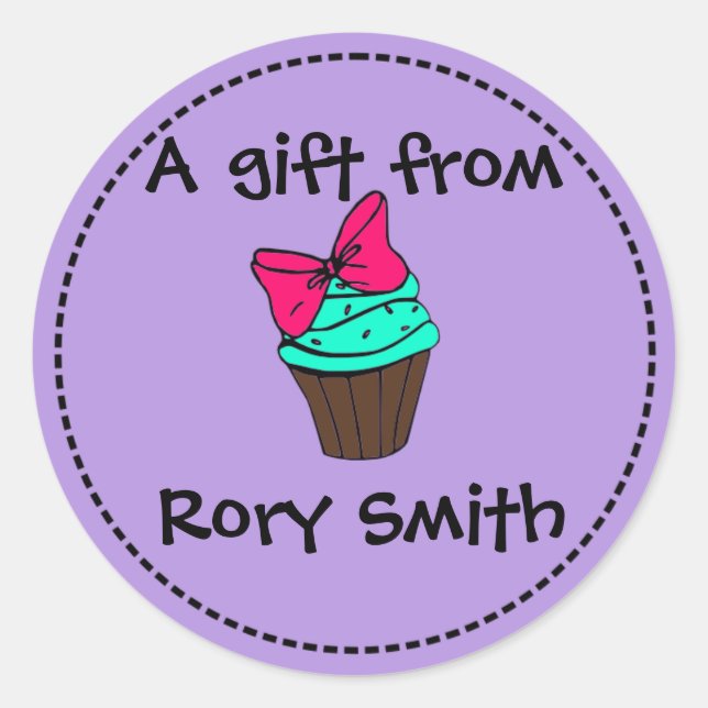 Etiqueta de regalo de torta (Anverso)