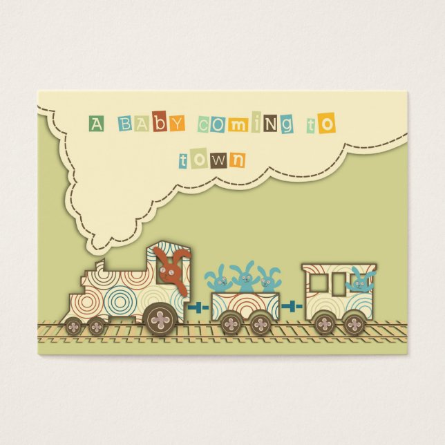 Etiqueta de regalo de tren Choo Choo (Frente)