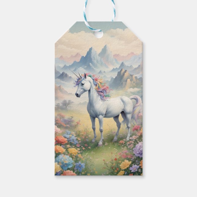 Etiqueta de regalo de unicornio (Anverso)