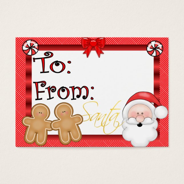 Etiqueta de regalo de vacaciones (Frente)