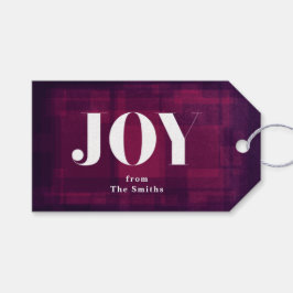 Etiqueta de regalo de vacaciones de los Navidades 