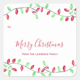 Etiqueta de regalo de vacaciones de Navidades de l