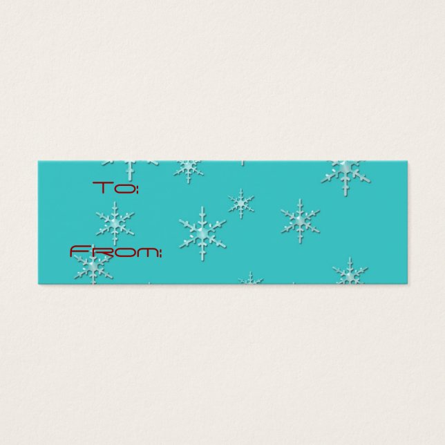 etiqueta de regalo de vacaciones felices (Frente)